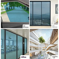 Película de ventana de vidrio PET respetuosa con el medio ambiente recientemente mejorada, película de ventana reutilizable resistente a los rayos UV y aislante del calor