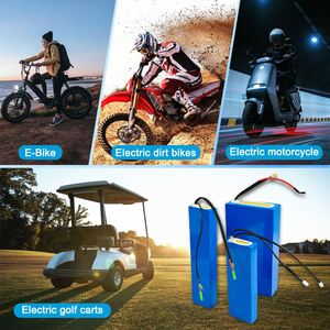 Batterie de vélo électrique Li-ion personnalisée 24V-72V 10Ah-60Ah, pack de batterie pour scooter électrique, certification CE, protection BMS intégrée - Product Image 5