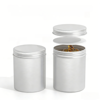 Bocaux et bouteilles cylindriques en aluminium pour l'emballage de médicaments, d'huile de poisson et de vitamines - Matériaux recyclés de qualité alimentaire