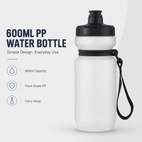 Bouteille d'eau promotionnelle pour équipe, en plastique PP sans BPA, bouteille d'eau de sport, impression personnalisée pour les événements sportifs