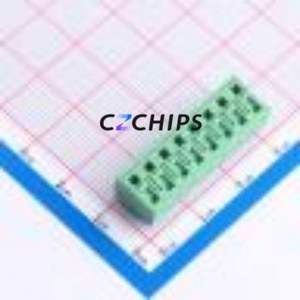 MX127S-3.81-08P-GN01-Cu-Y-A Screw Terminal Block Through hole Component (THT),P=3.81mm Connector 1x8P 3.81mm Green Through Hole - Product Image 2