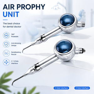 Polisseur dentaire à air et eau 2/4 trous, outil de nettoyage dentaire à <span class=keywords><strong>jet</strong></span> d'air, source d'alimentation turbine, équipement d'hygiène buccale pour polissage et prophylaxie - Product Image 1