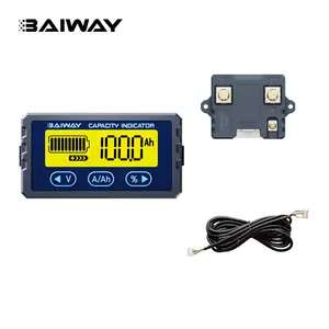 Baiway TY23 50A universale LCD monitor batteria per auto indicatore di capacità di tensione tester misuratore coulometro batteria