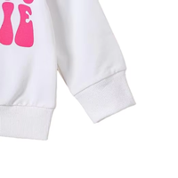 Ensemble 2 pièces sweat-shirt imprimé et pantalon patte d'éléphant en coton doux pour enfants et mamans, tenue assortie mère-fille