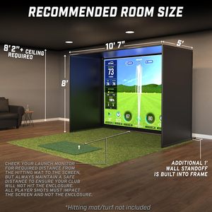 Meilleures ventes d'accessoires de <span class=keywords><strong>golf</strong></span> : Kit de <span class=keywords><strong>filet</strong></span> de simulation de <span class=keywords><strong>golf</strong></span> 10 x 8 pieds avec écran d'impact triple couche de qualité supérieure - Product Image 5