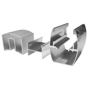 Canto polido deslizante porta do chuveiro Semi-Frameless deslizante chuveiro gabinete alumínio perfil - Product Image 6