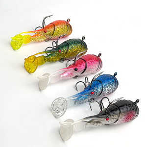 bass fishing with shrimp lures Pre-Rigged Soft and snook Crazy Shrimp Soft Lure: Best