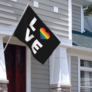 Promotionnel de haute qualité 3x5 pieds imprimé LGBT Pride Mini jardin drapeau grand confédéré Gay main agitant arc-en-ciel amour drapeaux personnalisés - Product Image 3