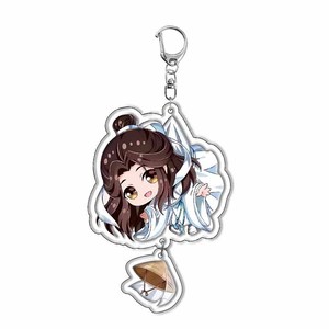 Porte-clés Anime <span class=keywords><strong>Tian</strong></span> <span class=keywords><strong>Guan</strong></span> <span class=keywords><strong>Ci</strong></span> <span class=keywords><strong>Fu</strong></span> Porte-clés double face Heaven Official's Blessing Game Cartoon Acrylic Pendant Keyring For Kid Gift - Product Image 3