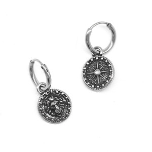 Yunnique – boucles d'oreilles tendance en forme de tête de lion, en acier titane, bijoux de fête du zodiaque animal pour hommes et femmes - Product Image 2