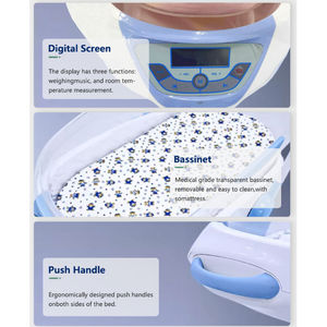 Deluxe Krankenhaus-Neugeborenen-ABS-Kinderwagen mit Wiegefunktion Luxus-Babywagen mit Sonnenschutz-Verdeck |   OEM/ODM Individuelles Logo - Product Image 4