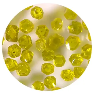Mono kim cương tinh thể màu vàng kim cương thô đánh bóng cao hiệu quả làm việc