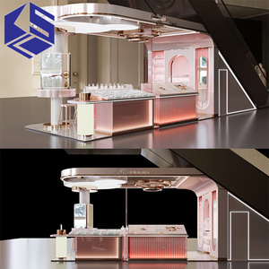 Espositore Moderno Personalizzato in Metallo per Negozi di Cosmetici con Molteplici Scomparti - Product Image 2