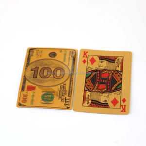 थोक कस्टम लोगो डिजाइन मुद्रण अमेरिकी पर्यटक स्मारिका उच्च गुणवत्ता वाला स्वर्ण डॉलर खेल कार्ड - Product Image 2