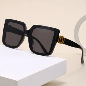 Vintage Oversized Square Sunglasses Women For Men Classic Big Frame Trending Sun Glasses UV400 Luxury Brand Designer Eyeglasses