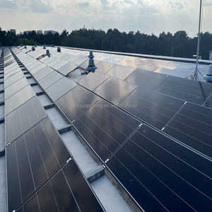 Panneaux solaires monocristallins haute capacité, demi-cellules, entièrement noirs, bifaciaux, double vitrage, efficacité 23 %, 800 W, pour centrale électrique - Product Image 5