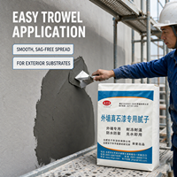 Enduit d'étanchéité anti-fissures haute résistance pour murs extérieurs, pour usage en construction avec peinture à base de pierre naturelle