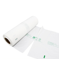 Sacs de conservation alimentaire en plastique transparent durable, emballage en vrac pour le pain, les fruits, les légumes, le lait et les sushis