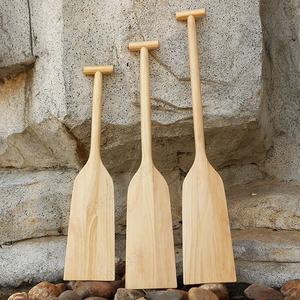 พายเรือแคนูไม้ที่มีด้ามจับตามหลักสรีรศาสตร์ทำจากไม้ที่มีคุณภาพสูงและเคลือบป้องกันเหมาะสำหรับการใช้งานและการตกแต่ง - Product Image 3