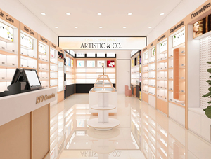 Trendy Makeup Shop Furniture Decoration Ideas Retail Perfume Shop Display <b>Shelves</b> Wooden Cosmetic Display Stand - Product Image 5