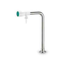 Robinet de laboratoire en acier inoxydable à col de cygne, simple, facile à installer, vente en gros d'usine