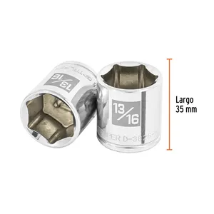 BOX 6 Chiave a bussola a 6 punte da 13/16 pollici, attacco da 3/8 pollici, TRUPER - Product Image 3