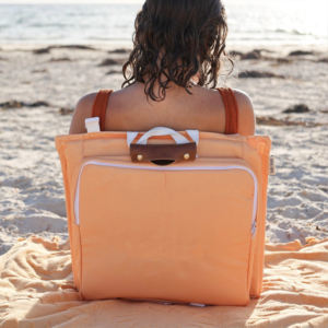 كرسي مريح صيفي للنزهات قابل للطي خفيف الوزن قابل للتعديل مع خمسة مقاعد مبطنة كرسي مسند ظهر - Product Image 4