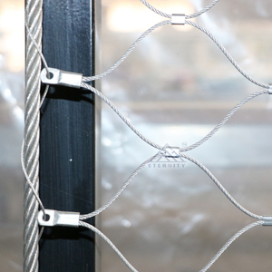 Filet en corde tressée en acier inoxydable à trous personnalisés, flexible, pour la protection des animaux, cages à oiseaux, volière - Product Image 3