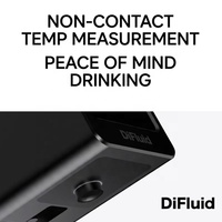 DiFluid Moment : Guide de brassage en temps réel, thermomètre numérique infrarouge à lecture instantanée pour café, référence de saveur intelligente