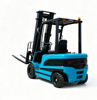 Forklift Elektrik CE Bersertifikat 1Ton 2Ton 3Ton, 4 Roda, Pengangkatan Hidrolik Otomatis Penuh, Baterai Asam Timbal, Pneumatik/Solid
