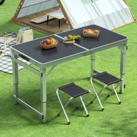 Table élévatrice manuelle Table élévatrice portable pliante pour l'extérieur, marché de nuit