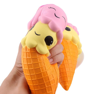 Nuevos juguetes de helado grande de doble cabeza de espuma de aumento lento Squishy Riding Hood Knead Stress Relief Squeeze para niños de 5 a 7 años QF - Product Image 6