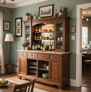 Античный китайский винтажный шкаф Восточный деревянный винный шкаф с твердой деревянной мебелью для дома для гостиной - Product Image 4