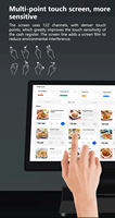 Système de point de vente tout-en-un pour restaurant, kiosque de commande ultra-fin 15,6 pouces, compatible Win10/11/Linux/Android, caisse enregistreuse POS