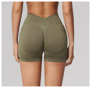 Shorts de sport pour femmes, anti-impact, anti-transparence, effet push-up fessier, sans coutures - Product Image 4