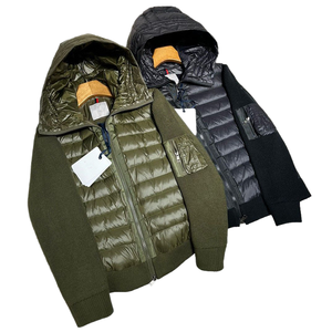 Giacca Invernale Imbottita Personalizzata da Uomo con Cappuccio, in Tessuto Canvas, Colletto Rovesciato, Chiusura con Cerniera, Logo Personalizzato, Stile High Street - Product Image 1