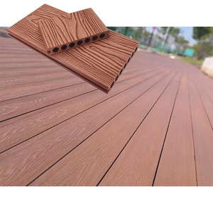 Eco-Friendly Anti-Uv Extruded Wood Plastic Composite Terrace Floor Waterproof Patio WPC Outdoor <b>Decking</b> - Product Image 2