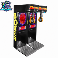 Machine de jeu d'arcade de boxe à monnayeur, machine de sac de frappe électronique pour divertissement sportif, vente en gros