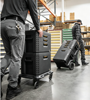 Sac à outils en stock, robuste, capacité 240 lb, boîte à outils empilable, tiroirs à verrouillage automatique, séparateurs, personnalisation OEM/ODM, rangement portable