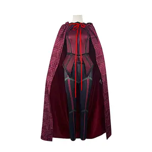 Ecowalson Red Witch <span class=keywords><strong>Disfraces</strong></span> <span class=keywords><strong>de</strong></span> Halloween Star Visual <span class=keywords><strong>Disfraces</strong></span> Red Witch Cosplay <span class=keywords><strong>Disfraces</strong></span> Scarlet Witch Costumre Mujer - Product Image 1