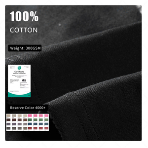 <span class=keywords><strong>Maglietta</strong></span> da uomo Casual 100% cotone traspirante 270 grammi pesante termico nero oversize T-Shirt divertente cartone animato modello Terry - Product Image 3