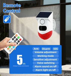 <span class=keywords><strong>Détecteur</strong></span> de mouvement à infrarouge à énergie solaire Alarme sonore extérieure à lumière stroboscopique 120dB <span class=keywords><strong>avec</strong></span> système de sécurité à distance - Product Image 2