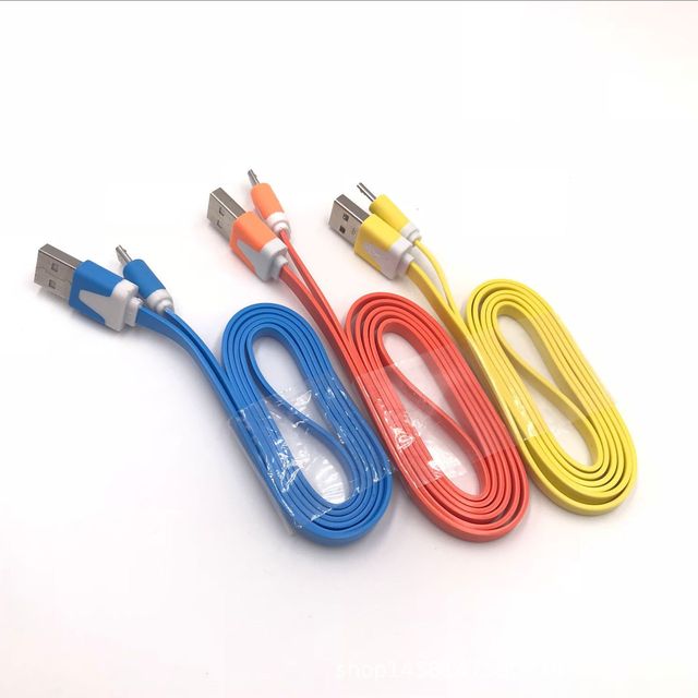 Clearance Stock Factory Price Dual-color Long Interface Android Universal Mobile Phone Data Transfer Charging Cable