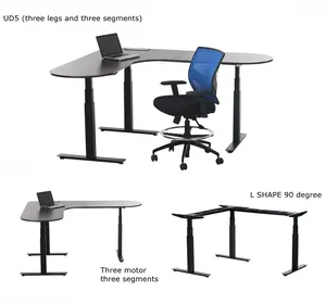 Atacado l em forma de mesa barato-Mesa de mesa ajustável para computador, mesa de trabalho barata para computador em forma de l 1900mm de largura l