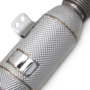 Tuyau de descente à débit libre en stock OEM pour BMW M340 M340i M440 G20 G22 X3 X4 B58 3.0T 2017-2024 Tuyau de descente d'échappement SS304 avec bouclier thermique - Product Image 5