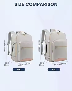 תיק גב בגודל תא נוסעים לנשים, תיקי גב למטוסים 20/30/40 ליטר, מאושר לטיסה, תיק יד עמיד למים לטיולים - Product Image 2