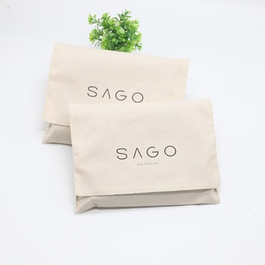 Pochette d'emballage pour vêtements de bain en coton sergé naturel de haute qualité, sac de protection anti-poussière pour chaussures en coton - Product Image 1
