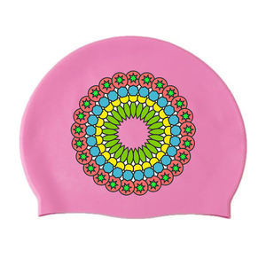 Casquettes <span class=keywords><strong>de</strong></span> natation en silicone personnalisées avec impression <span class=keywords><strong>de</strong></span> nouveauté pour enfants adultes pastèque - Product Image 6