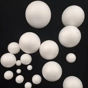 Esfera de isopor para diy, esferas de 1-60cm da espuma do poliestireno branca, faça você mesmo, meia bola grande