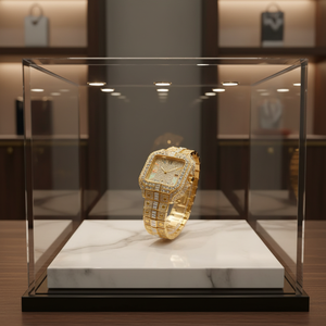 Montre mécanique pour homme de haute qualité avec diamants de créateur, bracelet en acier inoxydable, miroir saphir, cadran rectangulaire, montre-bracelet pour homme - Product Image 1